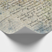 Cadeau Papier à enveloppement bleu Pastel d'inspiration v (Coin)