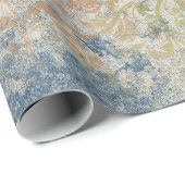 Cadeau Papier à enveloppement bleu Pastel d'inspiration v (Coin rond)