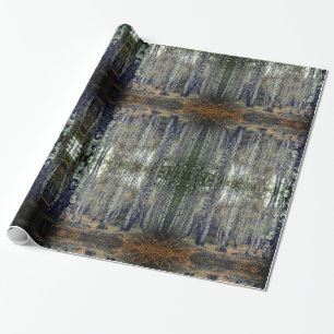Cadeau Papier à enveloppement brillant de forêt, 30 po x 