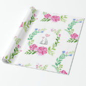 Cadeau Papier à enveloppement brillant Eléphant (Déroulé)