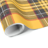 Cadeau Papier à enveloppement brillant jaune et noir (Coin rond)