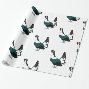 Cadeau Papier à enveloppement brillant pour oiseaux caper