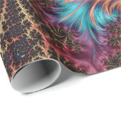 Cadeau Papier à enveloppement brillant pour plumes fracté (Coin rond)