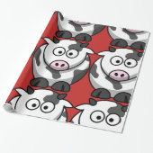 Cadeau Papier à enveloppement brillant pour vache à dessi (Déroulé)