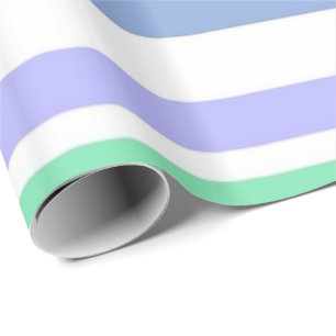 Cadeau Papier à enveloppement brillant Purple Green Strip