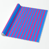 Cadeau Papier à enveloppement brillant rose et bleu (Déroulé)