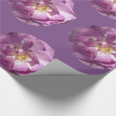Cadeau Papier à enveloppement brillant rose Roses (Coin)