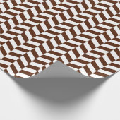 Cadeau Papier à enveloppement Brown et blanc pour squelet (Coin)