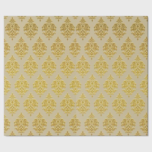 Cadeau Papier à enveloppement Champagn Damask (Couture)