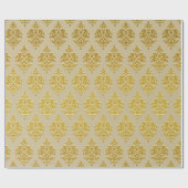 Cadeau Papier à enveloppement Champagn Damask (Plat)