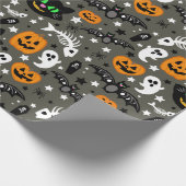 Cadeau Papier à enveloppement Confetti d'Halloween (Coin)
