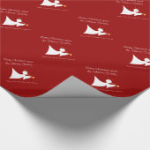 Cadeau Papier à enveloppement Customisé Ange de Noël (Coin)