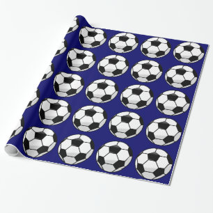Cadeau Papier à enveloppement de balle de soccer