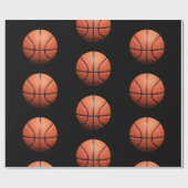 Cadeau Papier à enveloppement de basket-ball (Plat)