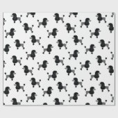 Cadeau Papier à enveloppement de caniche (Plat)