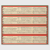Cadeau Papier à enveloppement de chansons de Noël (Plat)