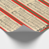 Cadeau Papier à enveloppement de chansons de Noël (Coin)