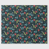 Cadeau Papier à enveloppement de chaussettes de Noël (Plat)