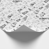 Cadeau Papier à enveloppement de chiens - conception de c (Coin)