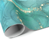 Cadeau Papier à enveloppement de conception de résine tur (Coin rond)