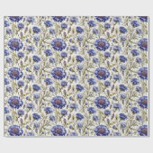 Cadeau Papier à enveloppement de Cornflower (Plat)