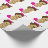 Cadeau Papier à enveloppement de douche pour bébé princes (Coin)