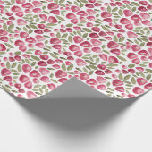 Cadeau Papier à enveloppement de fraises (Coin)