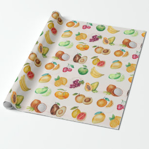 Cadeau Papier à enveloppement de fruits