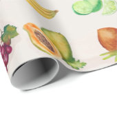 Cadeau Papier à enveloppement de fruits (Coin rond)