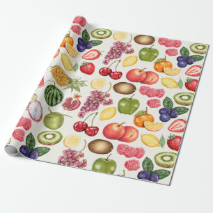 Cadeau Papier à enveloppement de fruits