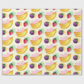 Cadeau Papier à enveloppement de fruits tropicaux (Plat)