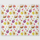 Cadeau Papier à enveloppement de fruits tropicaux (Plat)