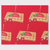 Cadeau Papier à enveloppement de gaufres de cerisier (Plat)