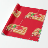 Cadeau Papier à enveloppement de gaufres de cerisier (Déroulé)