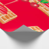 Cadeau Papier à enveloppement de gaufres de cerisier