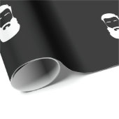 Cadeau Papier à enveloppement de la barbe blanche (Coin rond)