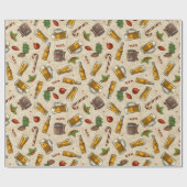 Cadeau Papier à enveloppement de la bière de Noël (Plat)