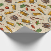 Cadeau Papier à enveloppement de la bière de Noël (Coin)