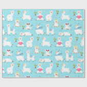Cadeau Papier à enveloppement de lamas (Plat)