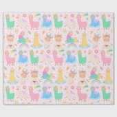 Cadeau Papier à enveloppement de lamas (Plat)