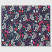 Cadeau Papier à enveloppement de léopard des neiges (Plat)