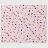 Cadeau Papier à enveloppement de l'étoile de lapin lunair (Plat)