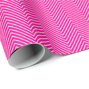 Cadeau Papier à enveloppement de ligne Chevron - Blanc s