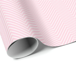 Cadeau Papier à enveloppement de ligne Chevron - Blanc s