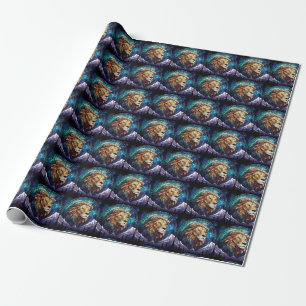 Cadeau Papier à enveloppement de lion