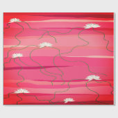 Cadeau Papier à enveloppement de lotus blanc (Plat)