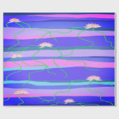 Cadeau Papier à enveloppement de lotus roses (Plat)