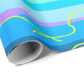 Cadeau Papier à enveloppement de lotus roses (Coin rond)