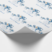 Cadeau Papier à enveloppement de neige de Noël (Coin)