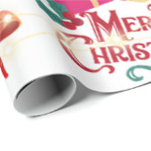 Cadeau Papier à enveloppement de Noël (Coin rond)